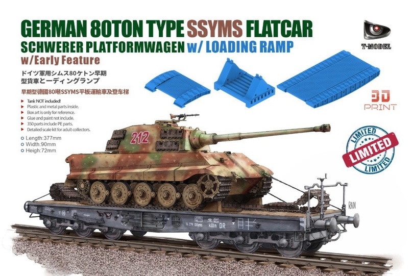 TB001  техника и вооружение  German 80T Type Ssyms & Loading Ramp (TK3501A+A35002)  (1:35)
