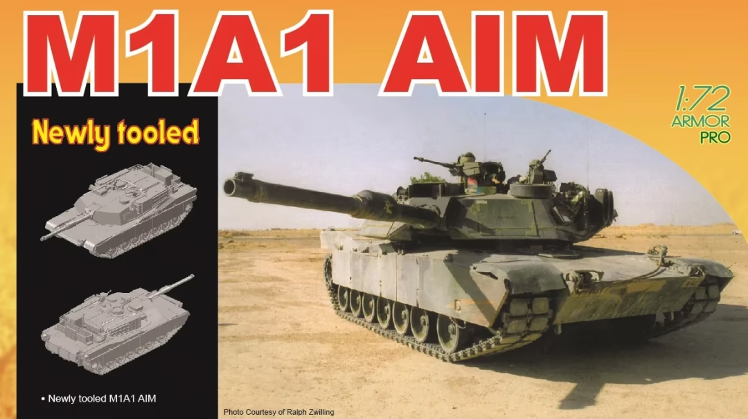 7614  техника и вооружение  M1A1 Abrams AIM  (1:72)