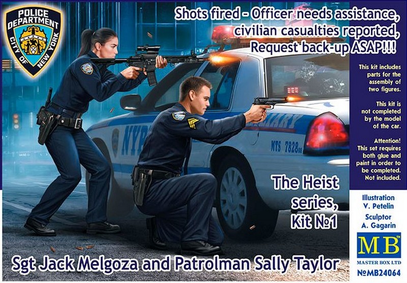 MB24064  фигуры  Sgt Jack Melgoza and Patrolman Sally Taylor  (1:24)