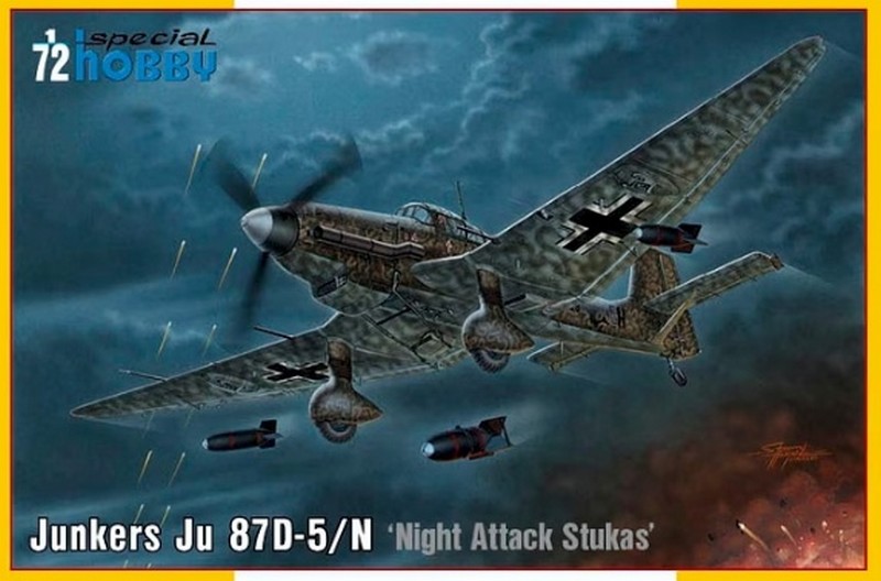 SH72458  авиация  Ju-87D-5/-N Night attack  (1:72)