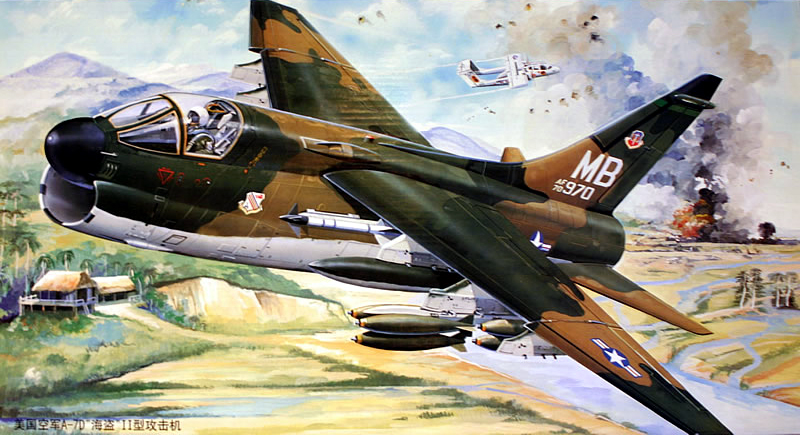 02245  авиация  USAF A-7D Corsair II  (1:32)