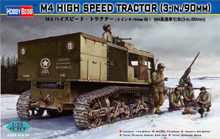 82407  техника и вооружение  M4 High Speed Tractor（3-in./90mm） (1:35)