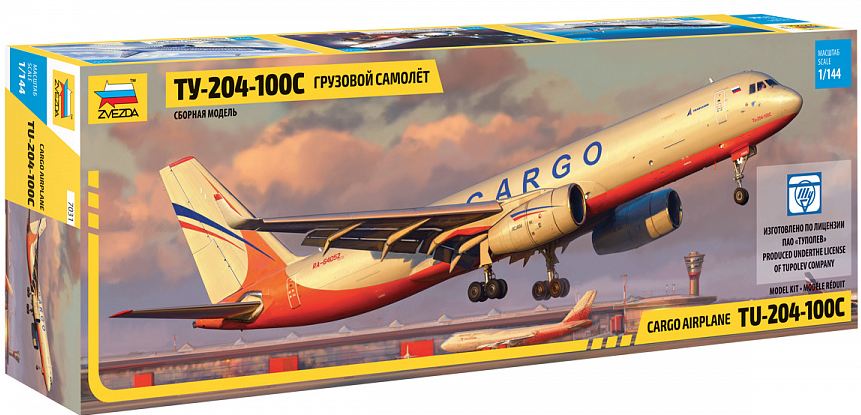 7031  авиация  Ту-204-100С  Самолет грузовой  (1:144)