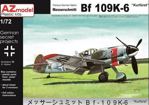 AZ7600  авиация  Messerschmitt Bf-109K-6  (1:72)