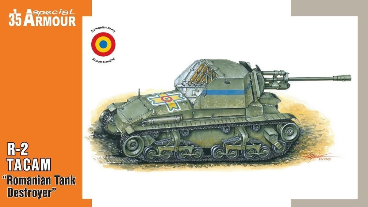 SA35003  техника и вооружение  R-2 TACAM Romanian Tank Destroyer  (1:35)