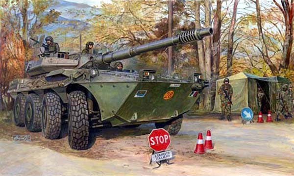 00387  техника и вооружение  САУ  B1 "Centauro" AFV Late Version (3rd Series)  (1:35)