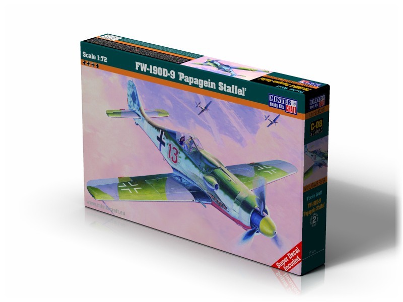 C-08  авиация  FW-190D-9 'Papagein Staffel'  (1:72)