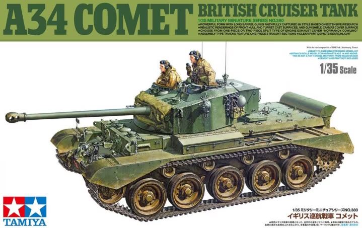 35380  техника и вооружение  A34 Comet British Cruiser Tank  (1:35)