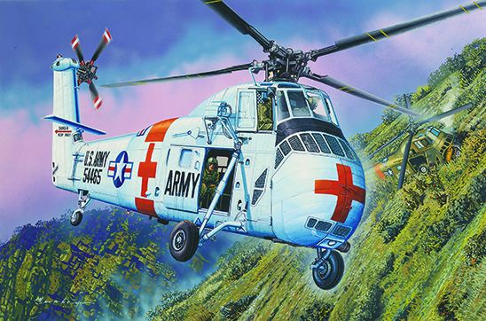 02883  авиация  CH-34 US ARMY Rescue  (1:48)