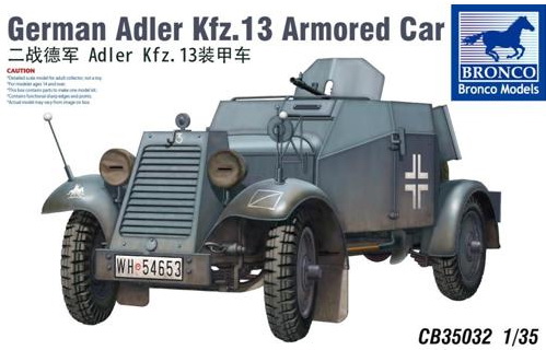 CB35032  техника и вооружение  German Adler Kfz.13 Armored Car (1:35)