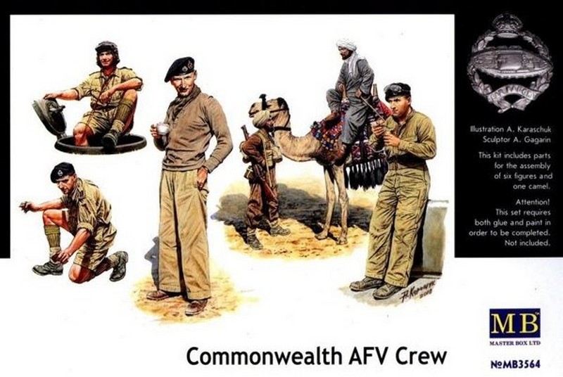 MB3564  фигуры  Commonwealth AFV Crew  (1:35)