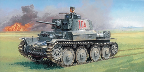 6489  техника и вооружение  Pz.Kpfw 38(t) Ausf. F (1:35)