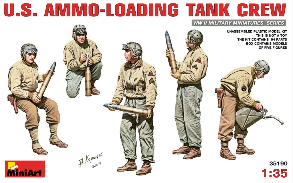 35190  фигуры  U.S. AMMO-LOADING TANK CREW  (1:35)