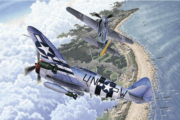 12513  авиация  P-47D & FW190A-8 "Annv.70 Normandy Invasion 1944" (1:72)