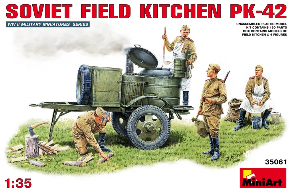 35061  фигуры  SOVIET FIELD KITCHEN PK-42  (1:35)