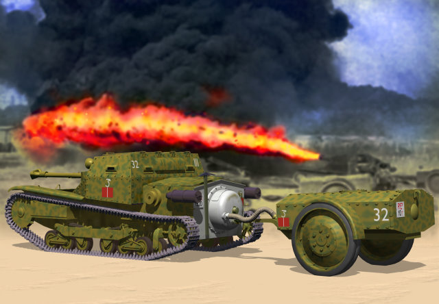 CB35008  техника и вооружение  CV3/35 Lanciafiamme tankette  (1:35)