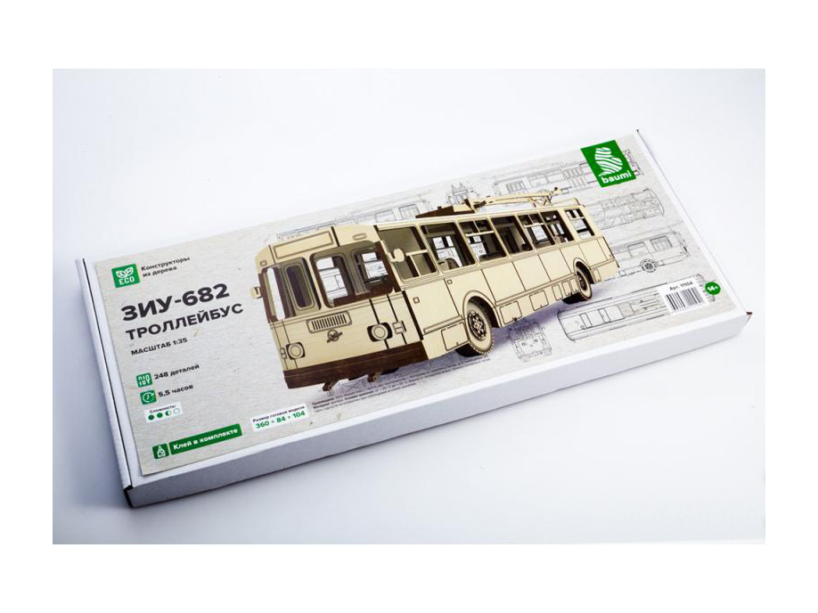 11104  автомобили и мотоциклы  ЗИУ-682 троллейбус  (1:35)