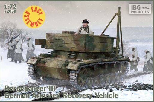 72059IBG  техника и вооружение  Bergepanzer III German Armored Recovery Vehicle  (1:72)