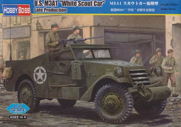 82452  техника и вооружение  M3A1 White Scout Car late production  (1:35)