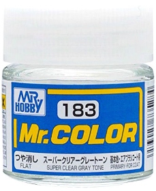 C183  краска 10мл  SUPER CLEAR GRAY TONE