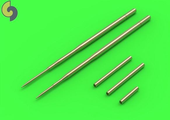 AM-48-091  стволы металлические  ПВД и стволы 23мм пушек для ОКБ Микояна 17Ф  (1:48)