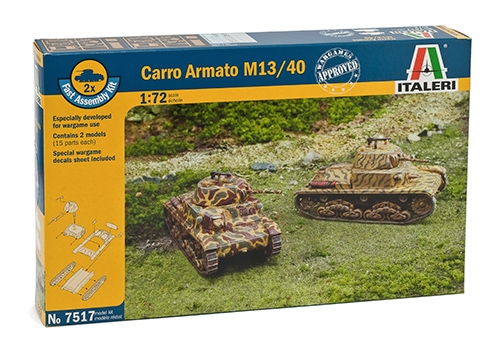 7517  техника и вооружение  Carro Armato M13/40 - FAST ASSEMBLY  (1:72)