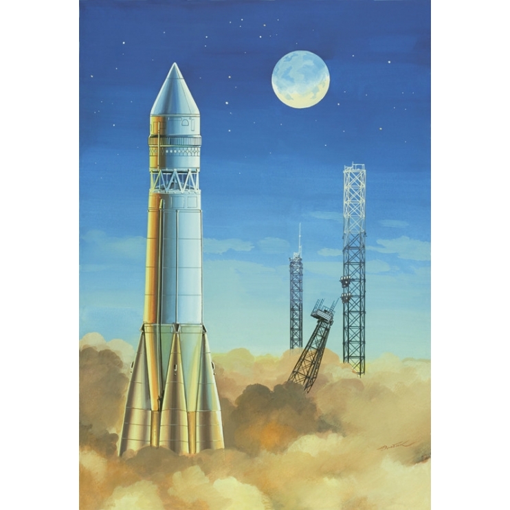 14450  космос  Ракетоноситель Спутник (1:144)