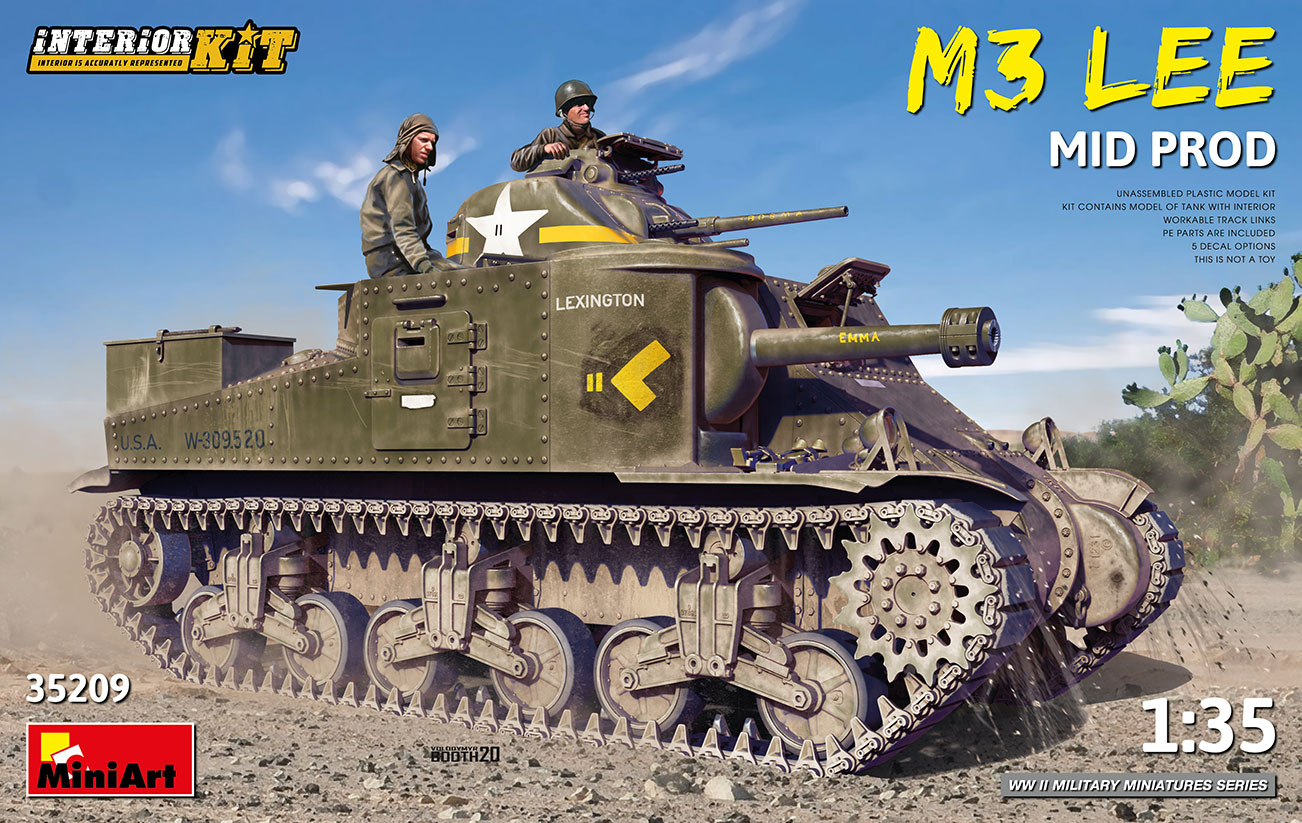35209  техника и вооружение  M3 LEE MID PROD. INTERIOR KIT  (1:35)