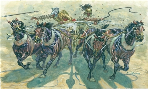 6874  фигуры  GLADIATORS WITH QUADRIGA (1:32)