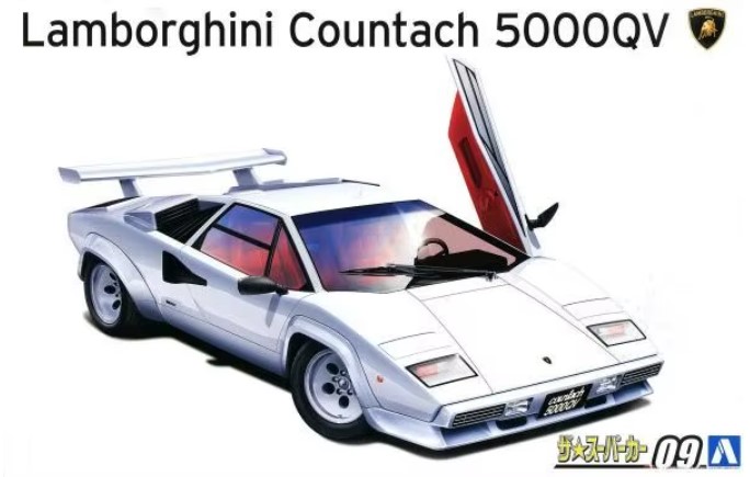 05945  автомобили и мотоциклы  Lamborghini Countach 5000QV  (1:24)
