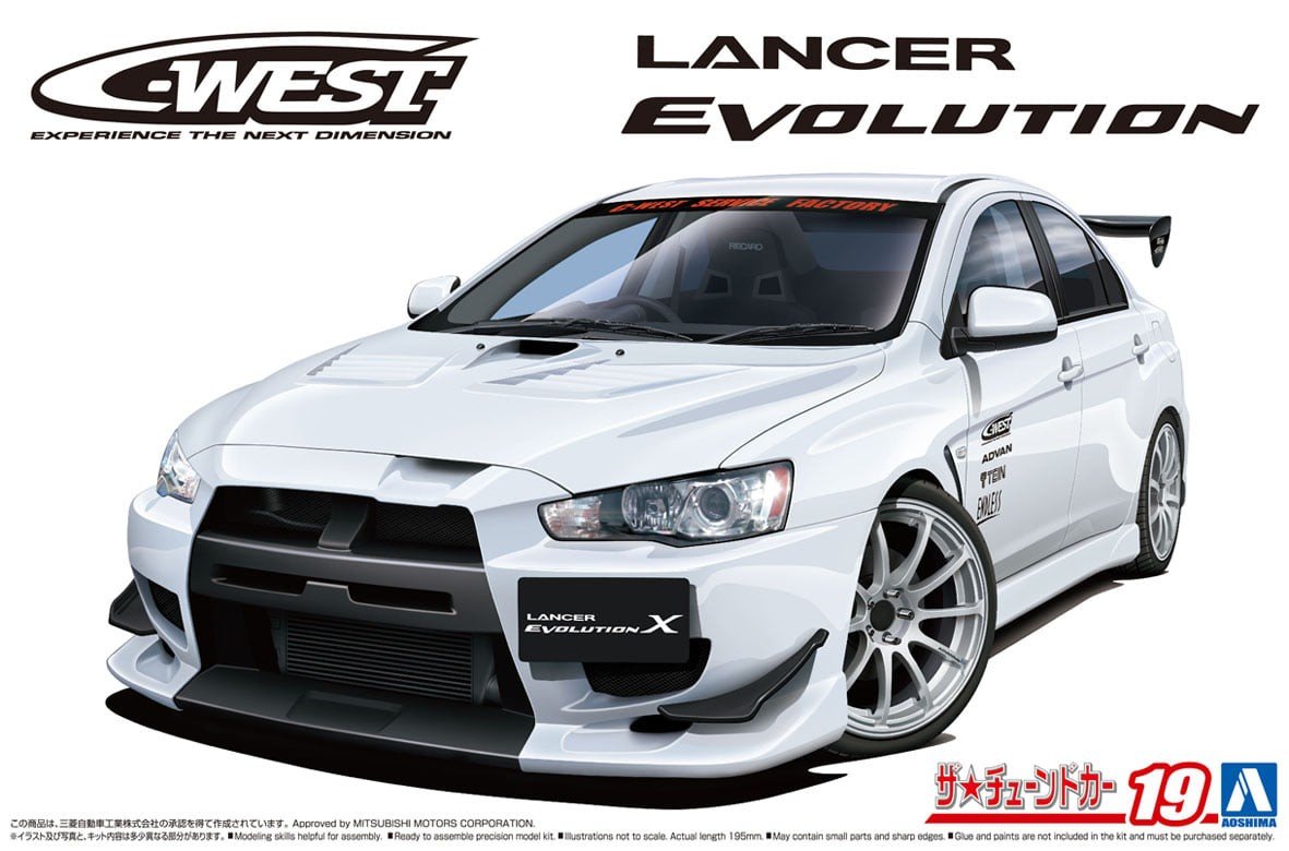 06929  автомобили и мотоциклы  Mitsubishi Lancer Evolution X C-West  (1:24)