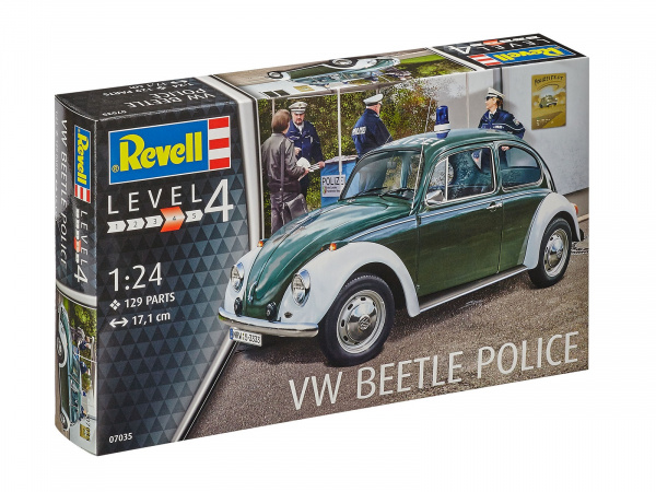 07035  автомобили и мотоциклы  VW Beetle Police  (1:24)