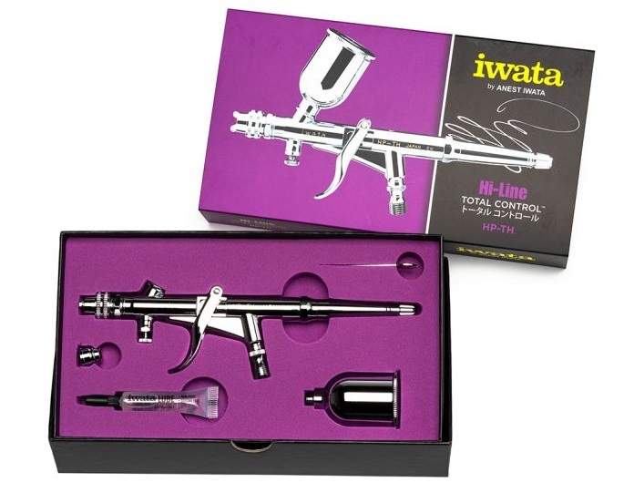 HP-TH  аэрография  Аэрограф Iwata HP-TH HI-Line, сопло 0,5мм, встроенный бачок 14мл (H 5200)