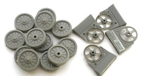 MC235004  дополнения из смолы  BMP-1, BMP-2 early Road Wheels w/sprockets  (1:35)