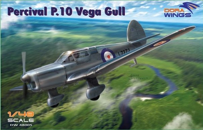 DW48005  авиация  Percival P.10 Vega Gull (military service)  (1:48)