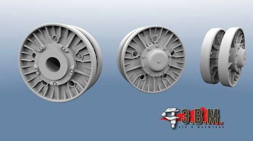 RS35013  дополнения из смолы  Опорные катки Т-10  (1:35)