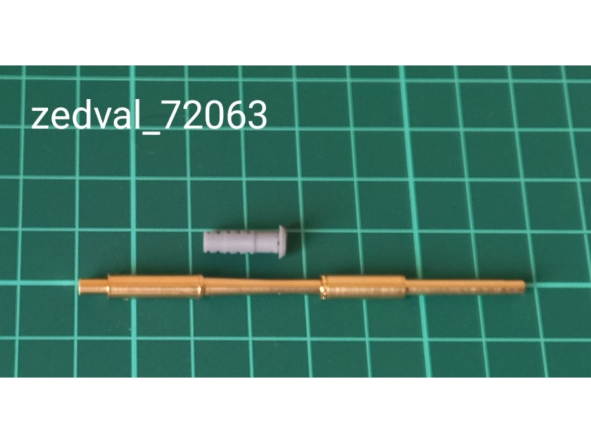 72063  металлические стволы  152 мм ствол для Коала СВ с дульным тормозом  (1:72)