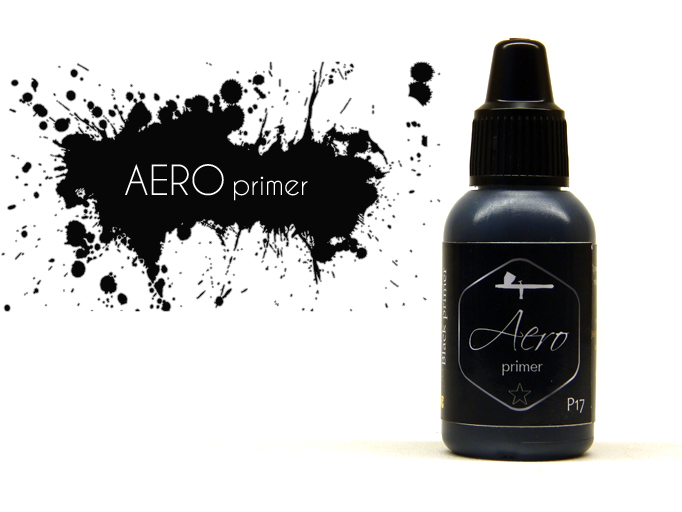 P17  грунтовка  Pacific88 Грунт AERO Черный (Black primer) 18мл., арт.P17