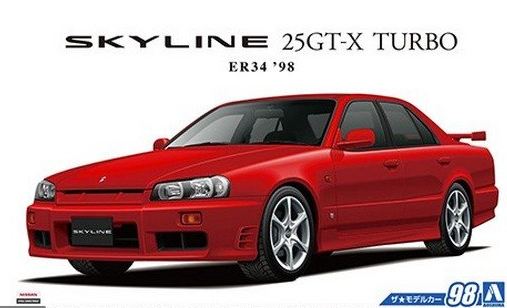 05750  автомобили и мотоциклы  Nissan ER34 Skyline 25GT-X Turbo 1998  (1:24)