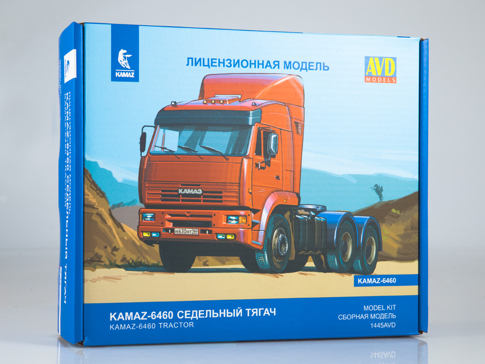 1445AVD  автомобили и мотоциклы  KAMAZ-6460 Седельный тягач  (1:43)