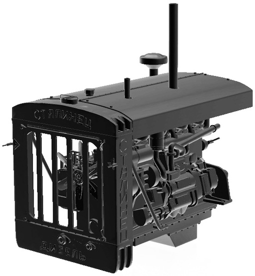 DMS-35098  дополнения из смолы  Дизельмотор М-17  (1:35)