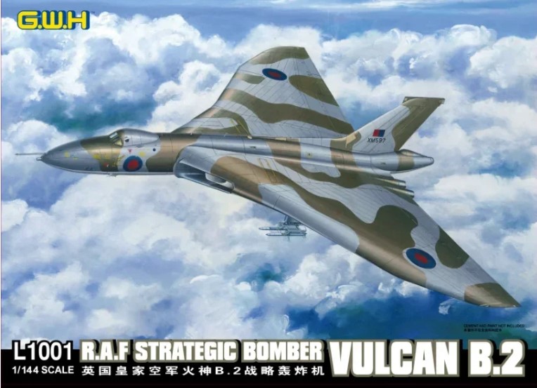 L1001  авиация  R.A.F Strategic Bomber Vulcan B.2  (1:144)