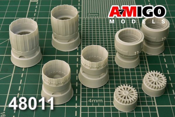 AMG 48011  дополнения из смолы  Сопло двигателя РД-33 (2 шт) М&Г-29   (1:48)
