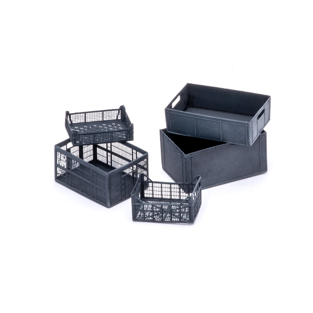 S-216  фототравление  Ящики пластиковые, размер L  (1:24)