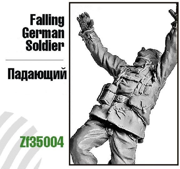 ZF35004  фигуры  Падающий немецкий солдат  (1:35)
