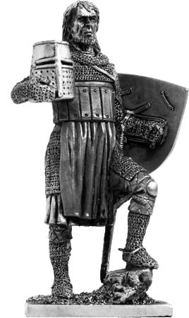 217 M  миниатюра  Тевтонский рыцарь, 13в