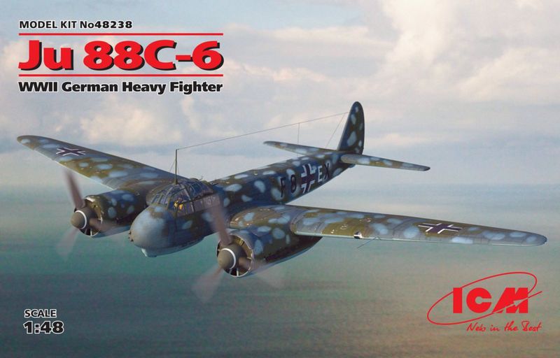 48238  авиация  Ju-88C-6 WWII German Heavy Fighter  (1:48)