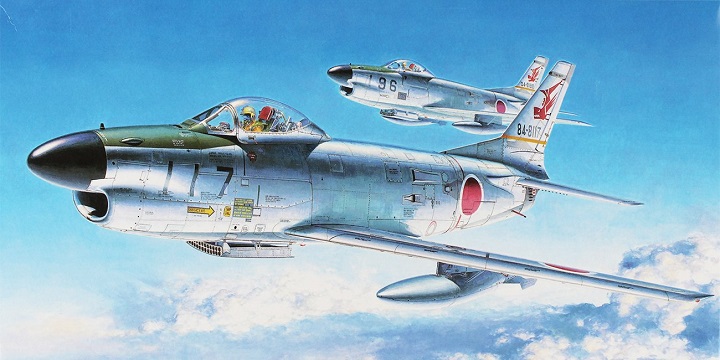 51404  авиация  F-86D Sabre Dog  (1:72)