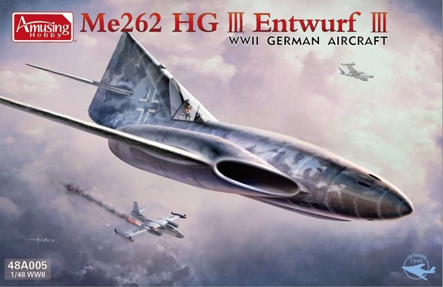 48A005  авиация  Me 262 HG III Entwurf III  (1:48)