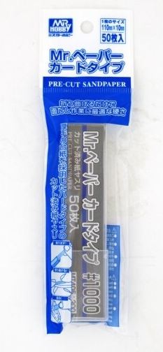 MT-405  ручной инструмент  Наждачная бумага Mr.Hobby Type Pre-Cut Sand Paper #1000